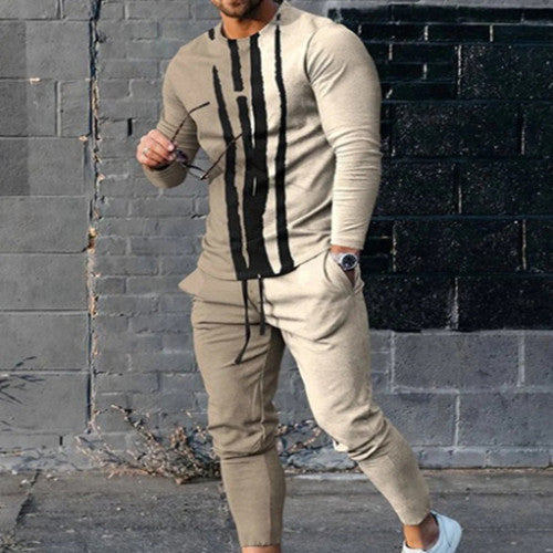 Men Long Sleeve Sport Suit