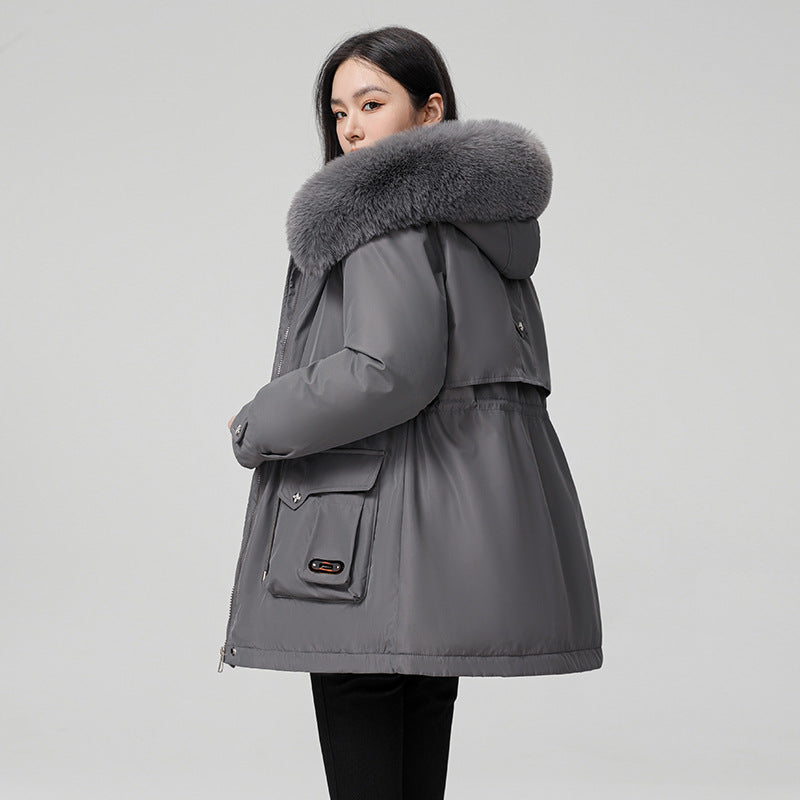Hooded Padded Cotton Coat Women