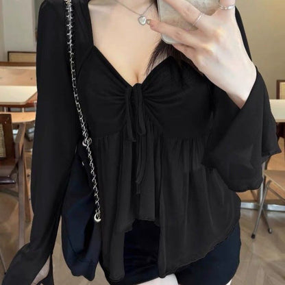 Women Slim Long Sleeve Top Shirt