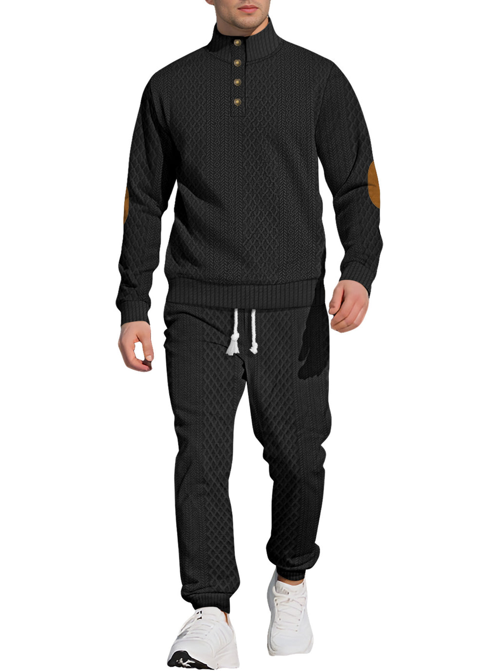 Stand Collar Long Sleeve Trousers Leisure Sports Outdoor Sweater Pants Suit
