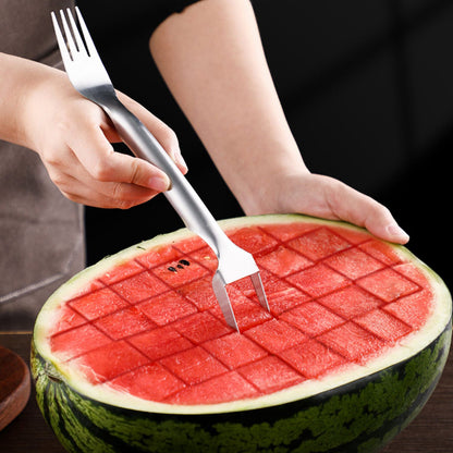 Multi-purpose Watermelon Slicer: 2-in-1 Cutter and Fork