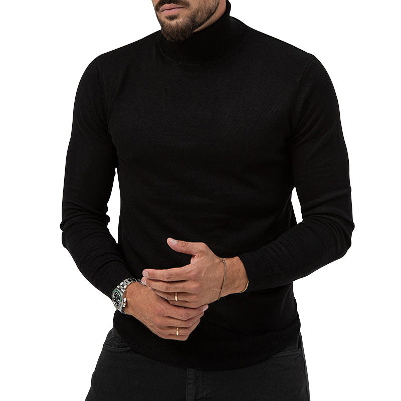 Autumn/Winter High-Elastic Turtleneck Cashmere Sweater