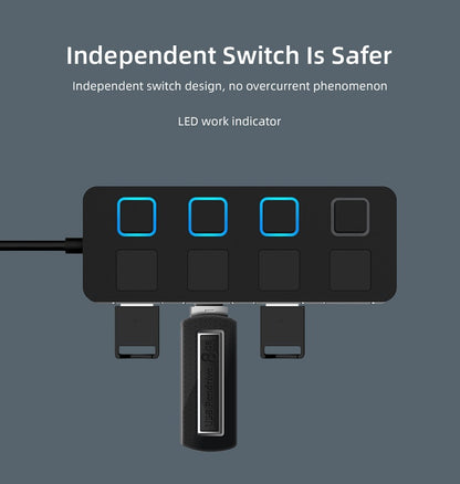 4-Port USB 2.0 Hub