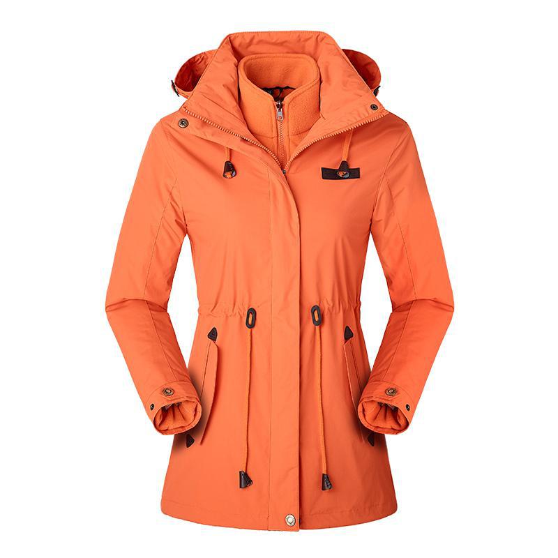 Warmth Multicolor Outdoor Jacket For Women