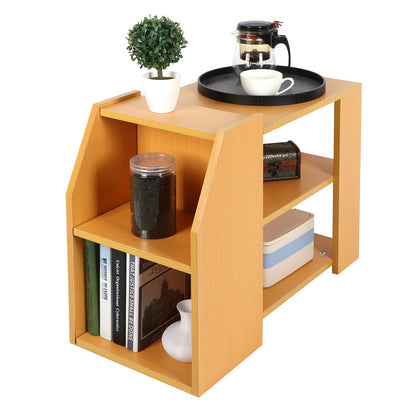 3 Tier Modern Bookshelf Storage Rack Sofa Side Table For Living Room Home Office Furniture