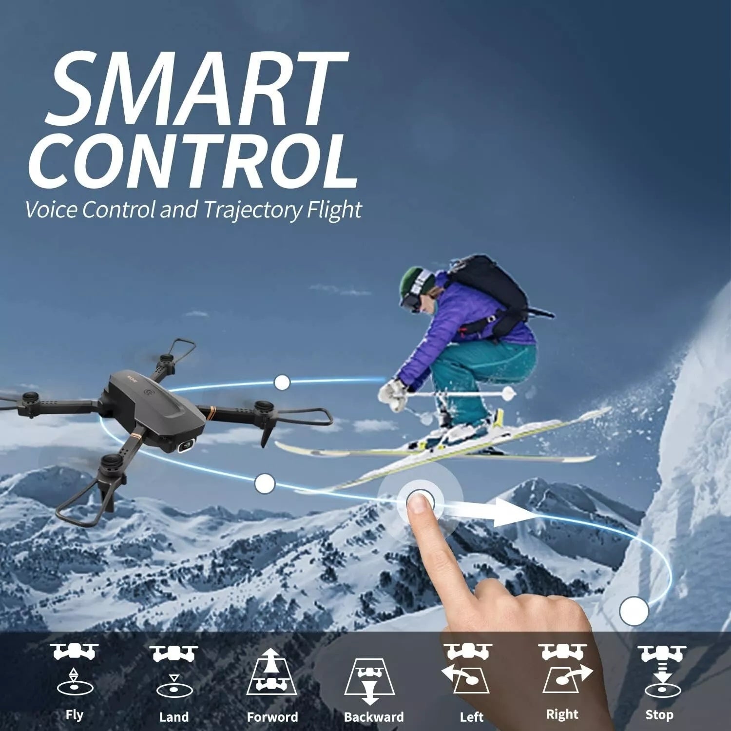 V4 Foldable RC Quadcopter Drone Kit for All Ages | 4K/1080P Camera | 3 Batteries | Extended Flight