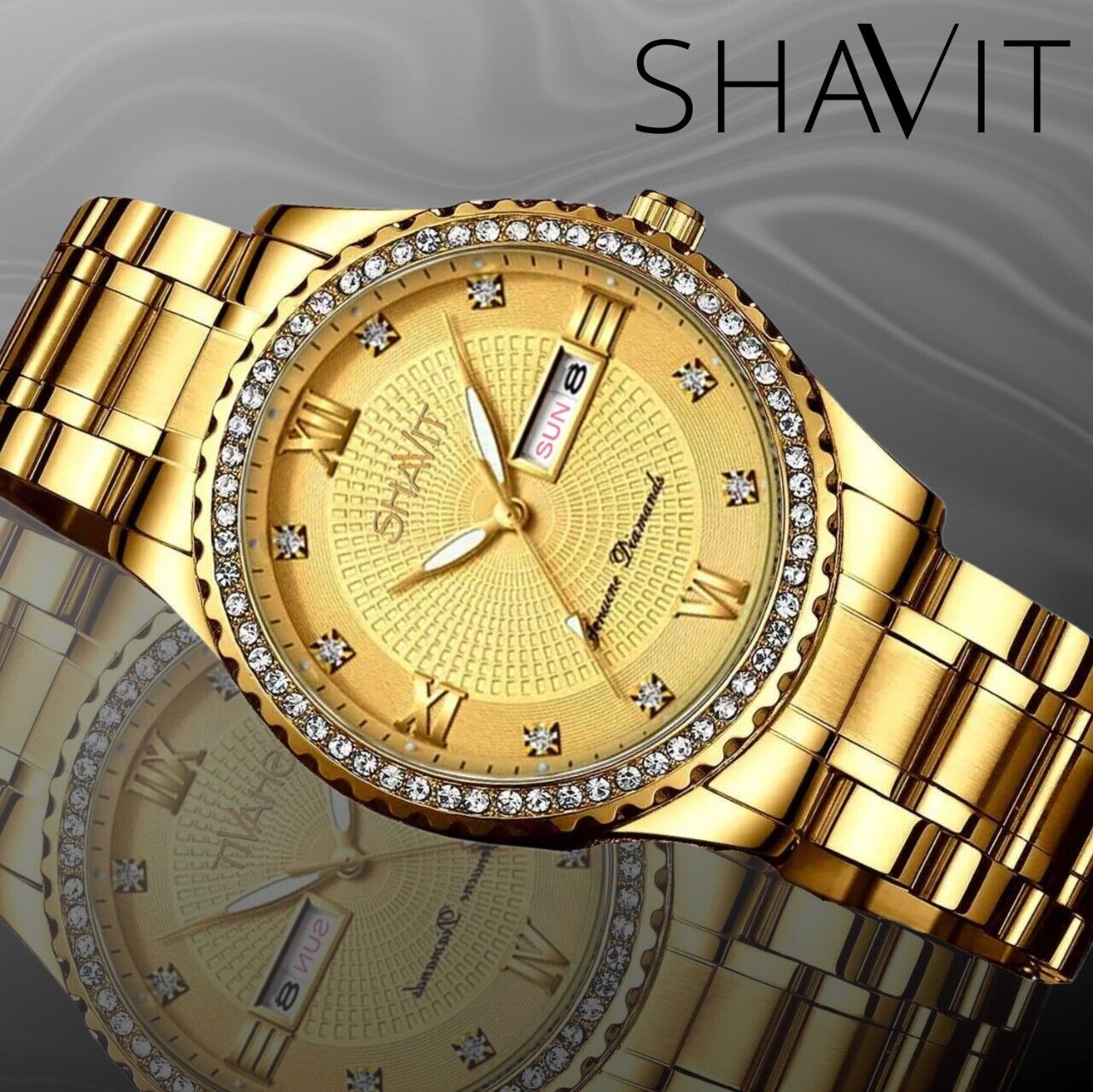 Timeless Elegance: Classic Gold Stainless Steel Men's Quartz Watch - Ideal Business Gift.