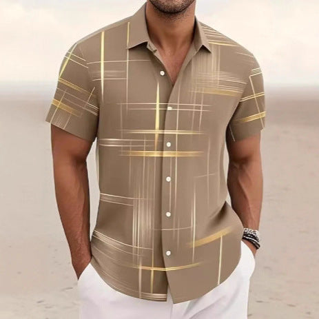 Men's Button Shirt Casual Fashion Outdoor Vacation