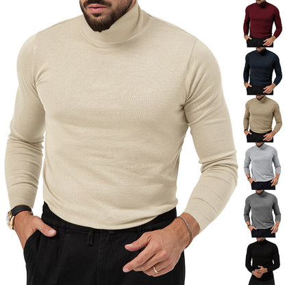 Autumn/Winter High-Elastic Turtleneck Cashmere Sweater