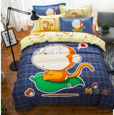 Cartoon-Inspired Quilt Cover Set: Perfect Gift