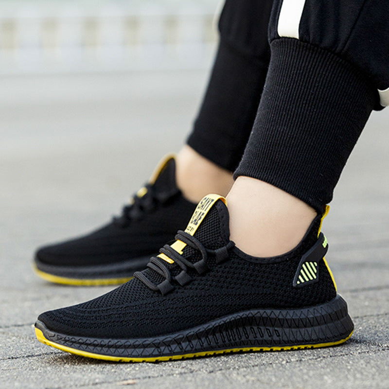 Men Flying Woven Casual Sneakers