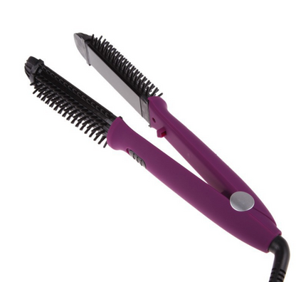 Hair Curler and Straightener with Electric Coil Comb