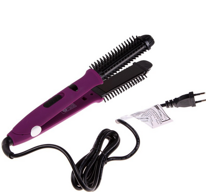 Hair Curler and Straightener with Electric Coil Comb