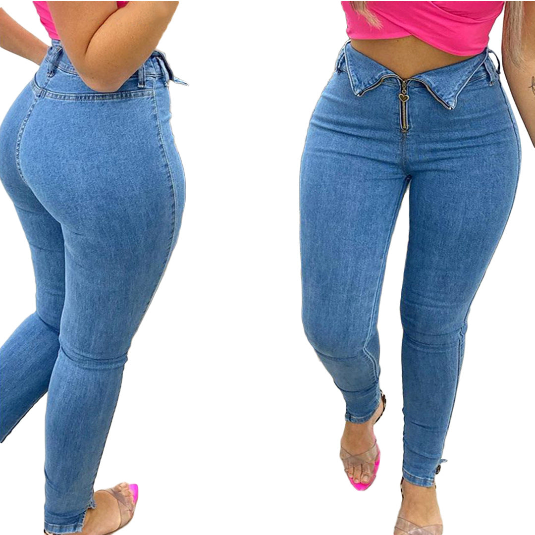 Women Fashion Casual Jeans