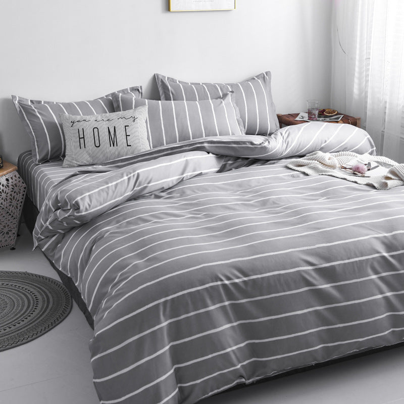 Brushed Four-Piece Bed Sheet