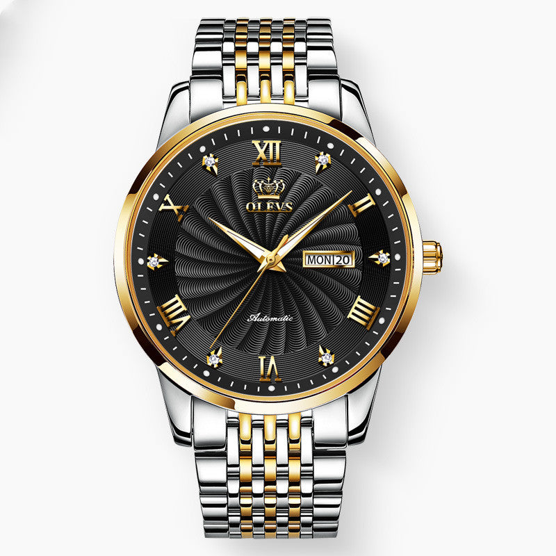 Men Mechanical Diamond Waterproof Business Watch