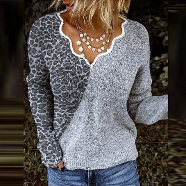 Long Sleeve Tee with Chic V-Neckline