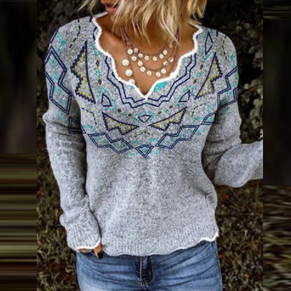 Long Sleeve Tee with Chic V-Neckline