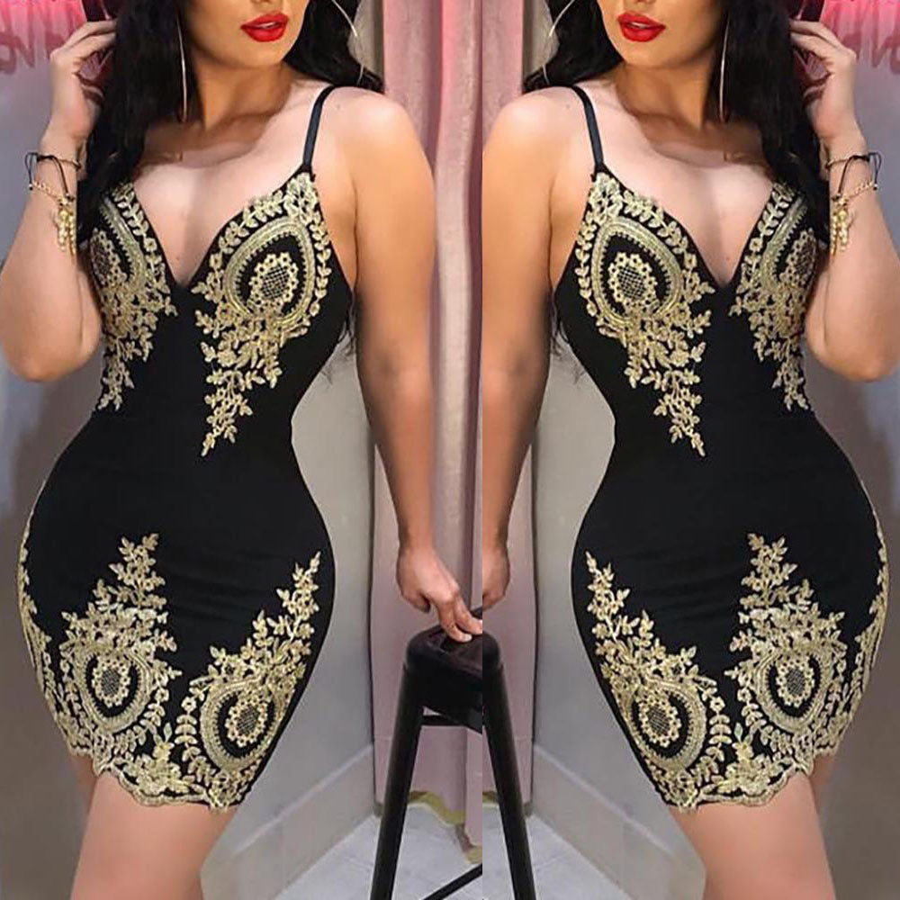 Sleek Strappy Dress, Women's, Sexy, Party, Club