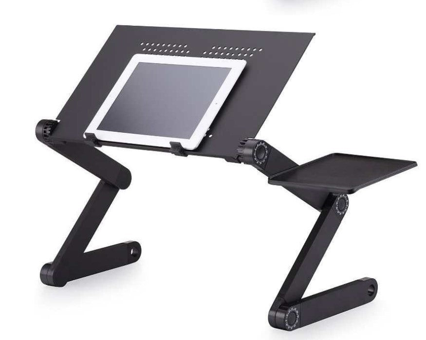 Lazy Bed Desk, Folding, Retractable, Aluminum Alloy, Notebook Computer Bracket