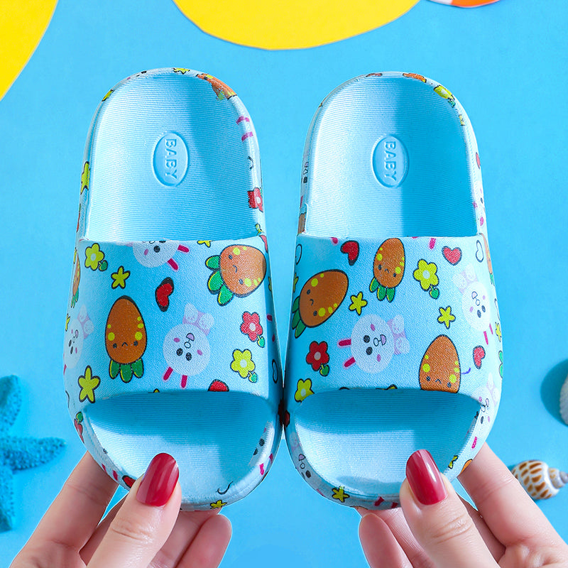 Zapatillas para niños Verano Nuevo Niño Dibujos animados Coche Bebé Sandalias Niños Interior Antideslizante Niñas Zapatos con agujeros