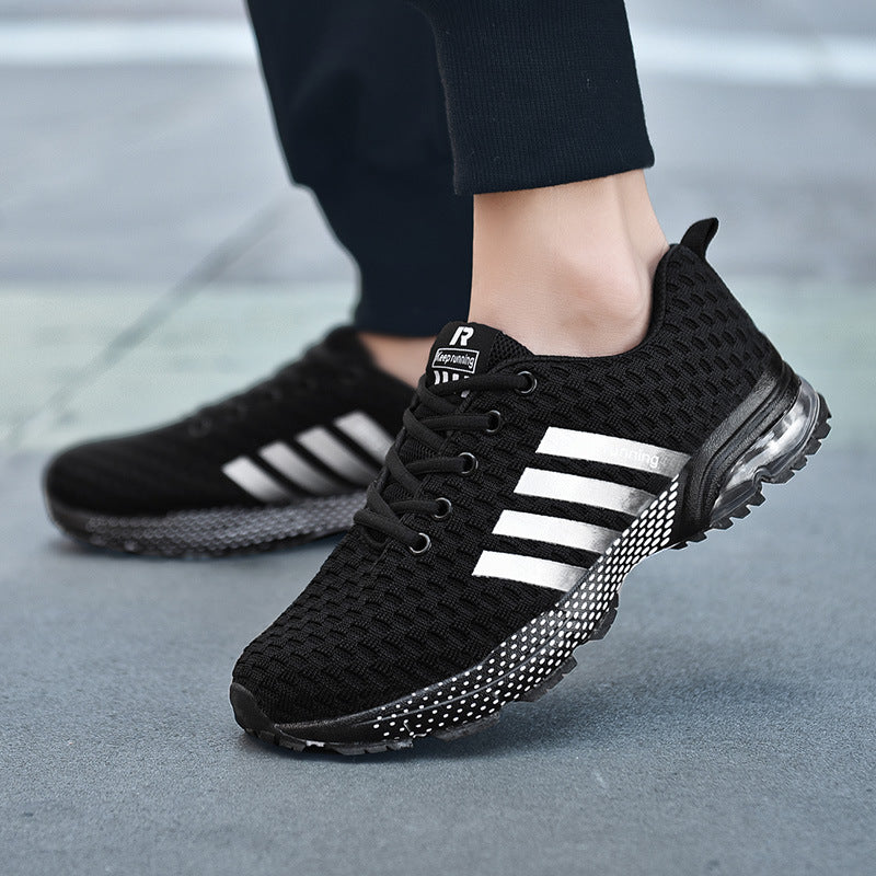 Chaussures de sport de course en plein air en maille respirante pour hommes et femmes