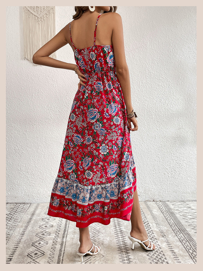 Women Printed Sling Dress