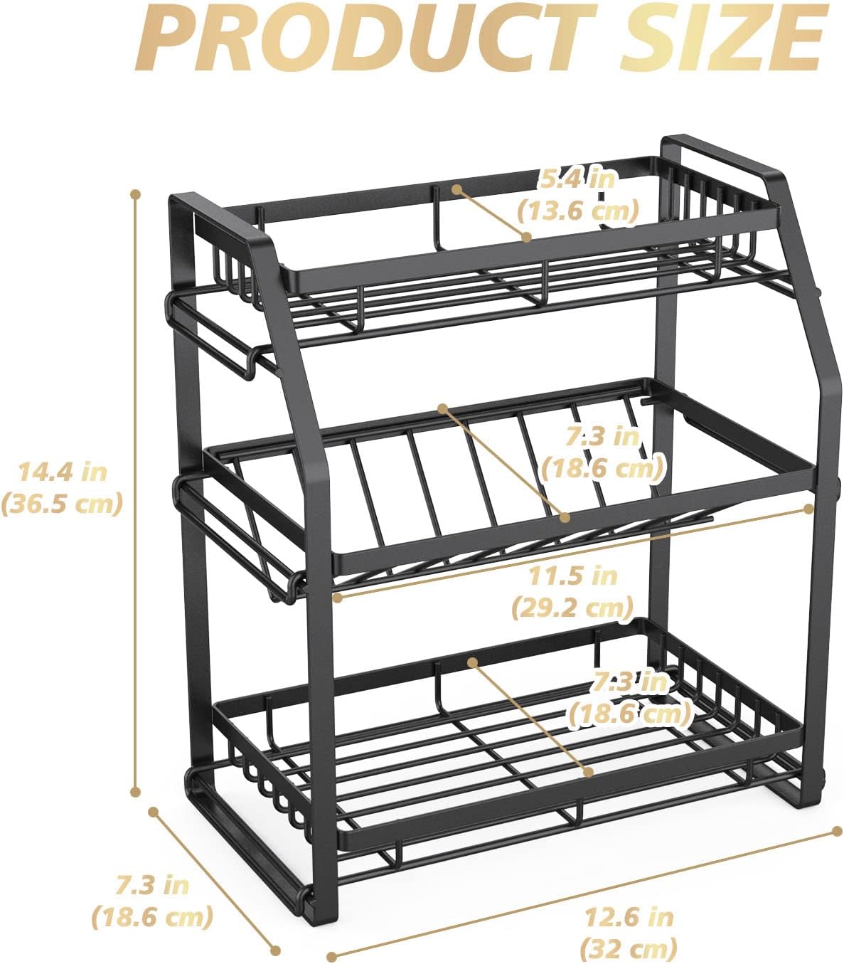 3-Tier Spice Rack Organizer