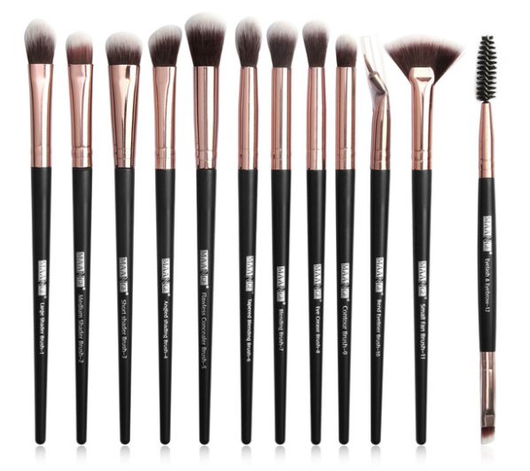 12 Makeup Brushes Set