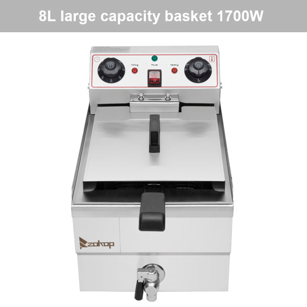 US EH101V-Electric Fryer Silver
