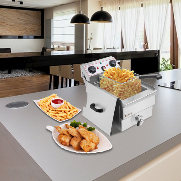 US EH101V-Electric Fryer Silver