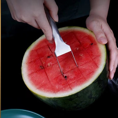 Multi-purpose Watermelon Slicer: 2-in-1 Cutter and Fork