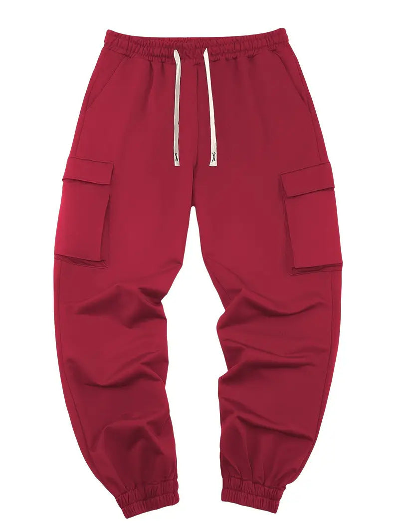 Men's Multi-pocket Workwear Pants Ancient Leisure Tappered Trousers