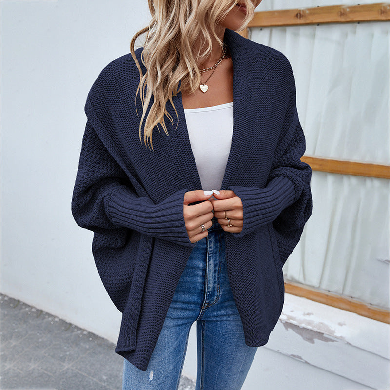 Loose Knitted Sweater Jacket