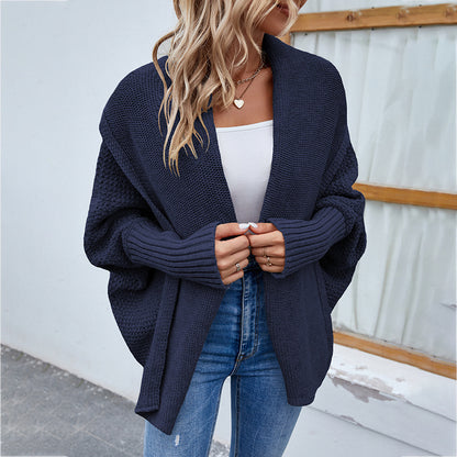 Loose Knitted Sweater Jacket