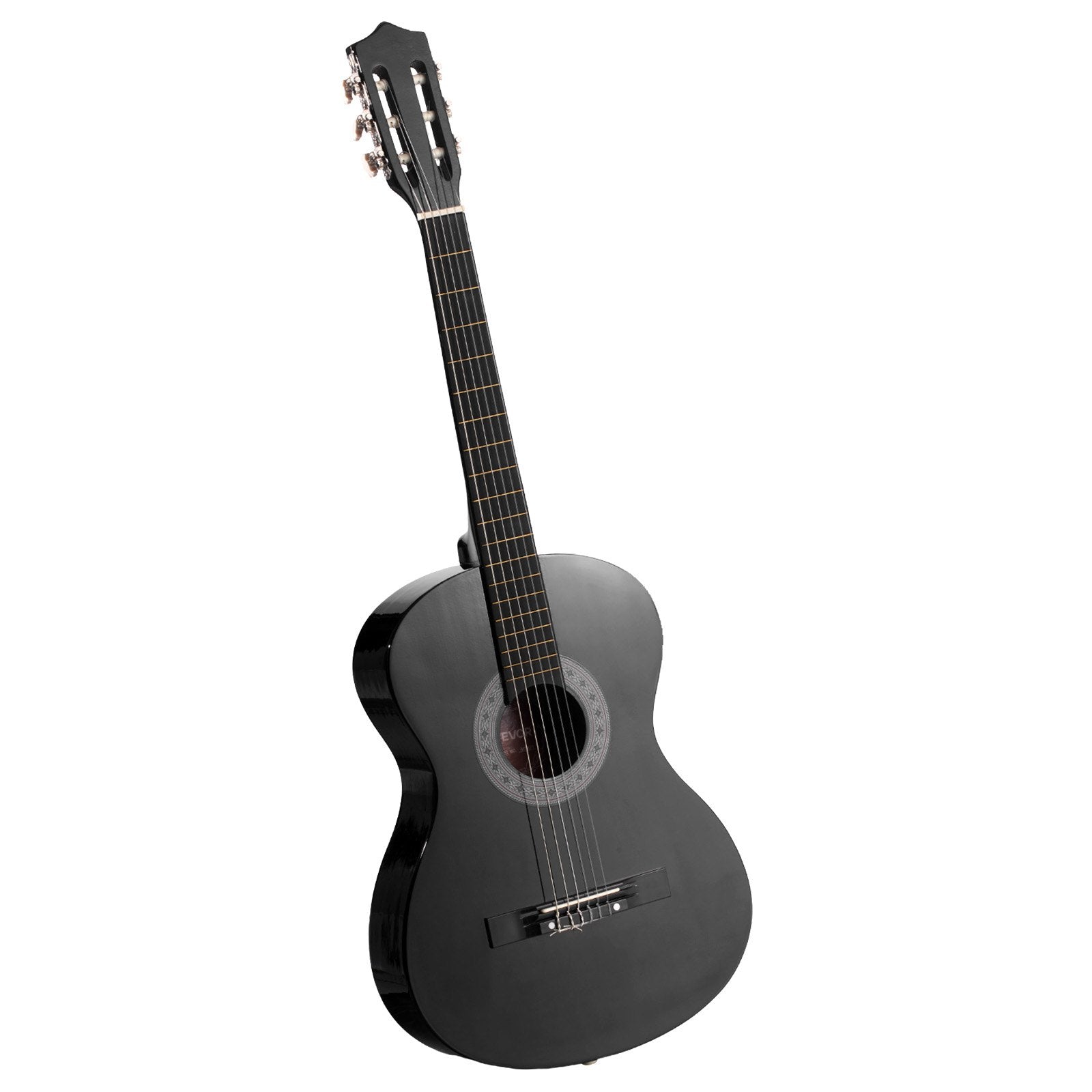 Classical Guitar, 38 Inch, Wood Classical Guitar Starter Kit For Beginners, With Nylon Strings, Gig Bag, Strap, Tuner, Extra Strings, Picks, Capo, Basswood, For Teenagers Adults Students, Black