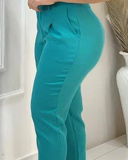 Women's Blue Casual Suit