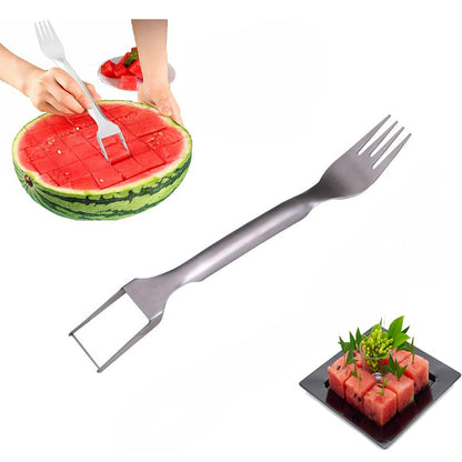 Multi-purpose Watermelon Slicer: 2-in-1 Cutter and Fork