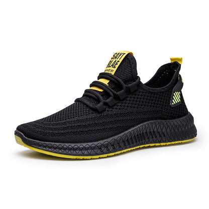 Men Flying Woven Casual Sneakers