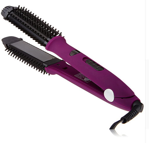 Hair Curler and Straightener with Electric Coil Comb