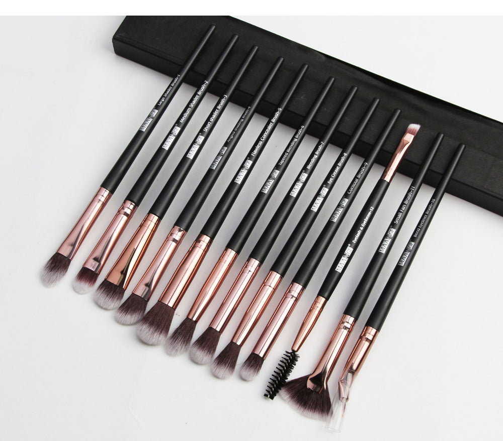 12 Makeup Brushes Set