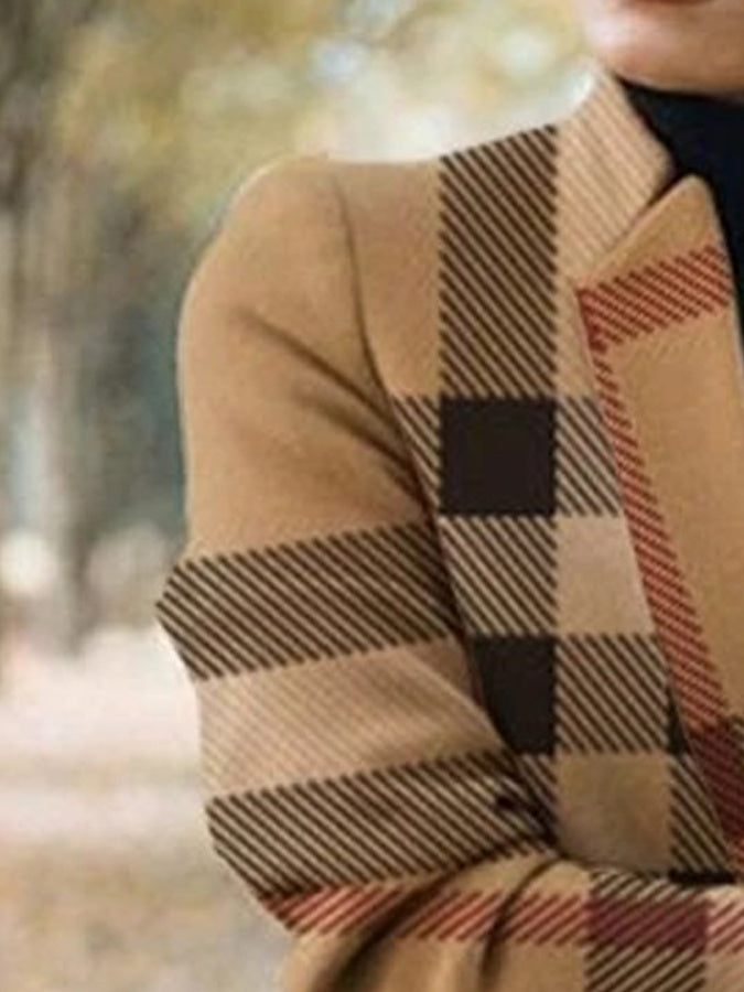 Fashionable & Warm: Printed Woolen Coat