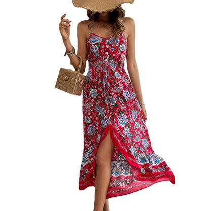 Women Printed Sling Dress