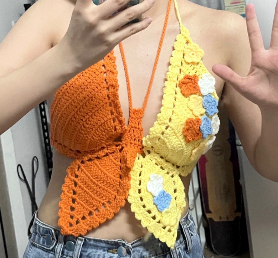 Camisola con corte de nudo y lazo para mujer