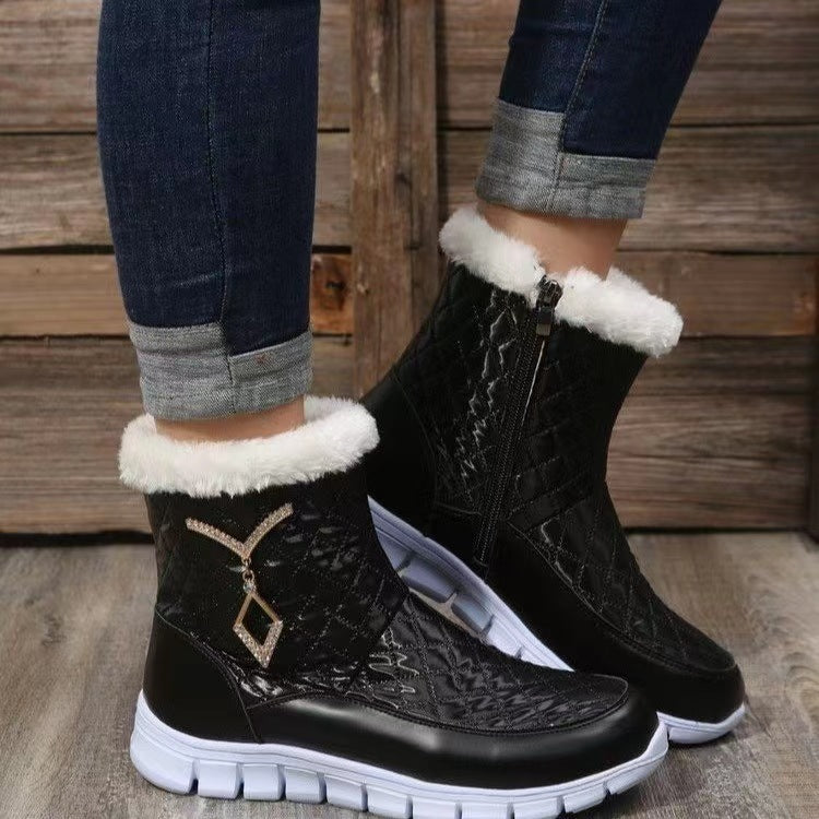 Women's Winter Platform Boots with Plush Lining