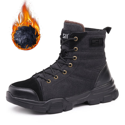 High-Top Steel Toe Work Safety Boots