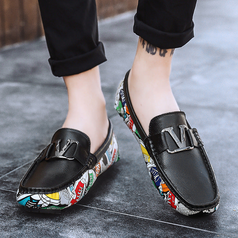 Fashion Summer Personality Men's Toe Layer Tendance en cuir