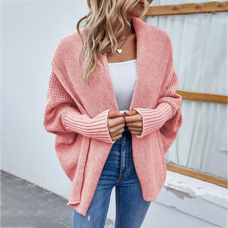 Loose Knitted Sweater Jacket