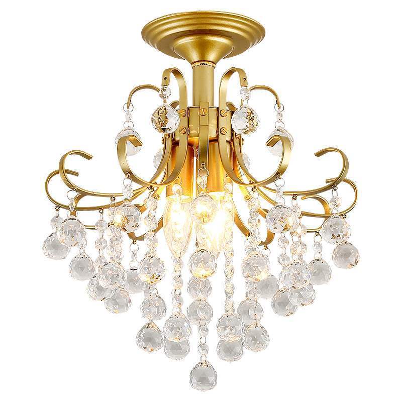 Light Luxury Small Restaurant Crystal Chandelier