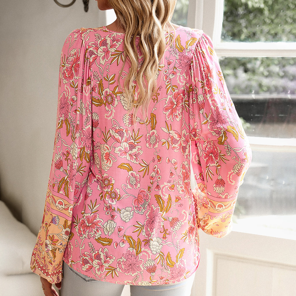 Printed Autumn And Winter Vacation Casual Shirt